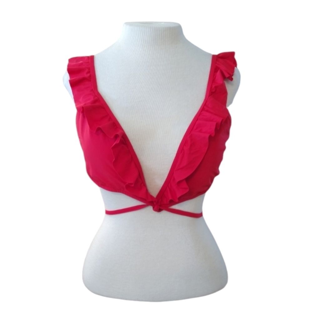 J. Crew Ruffle Tie Bikini Top - Picture 2 of 7